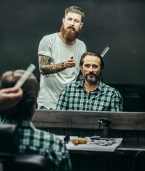 Man Cutting Hair