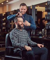 Man Cutting Hair